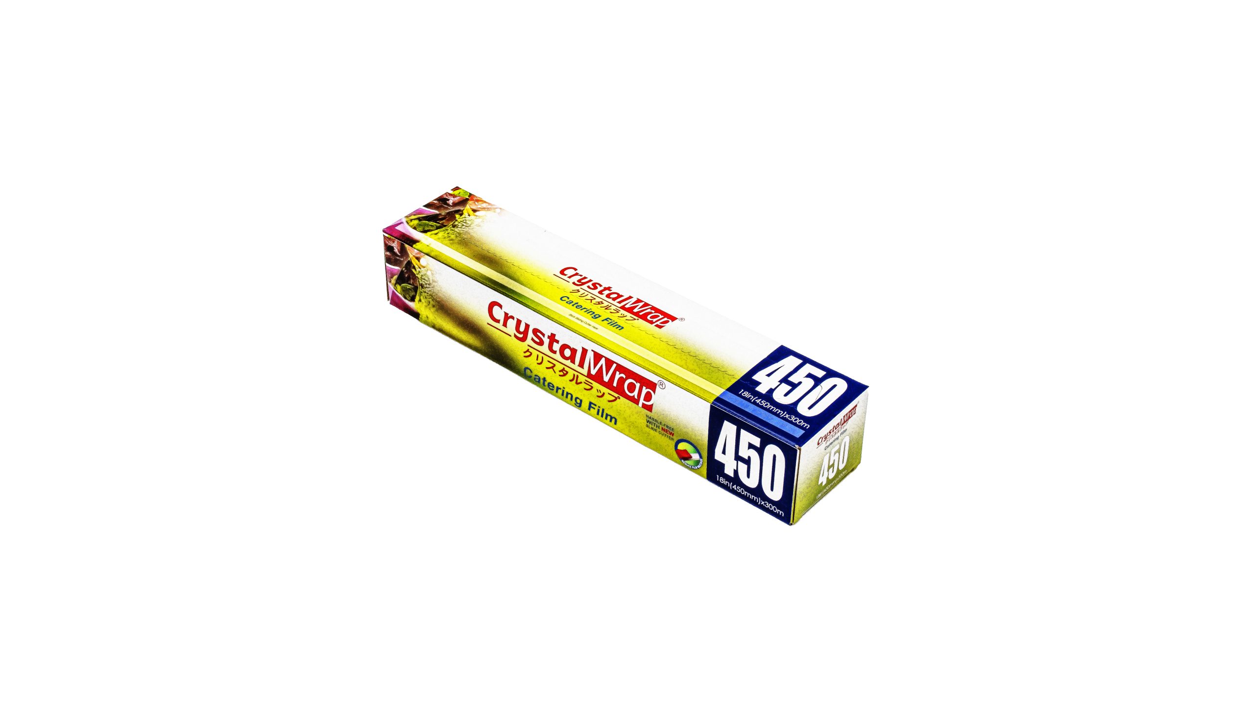 Easipack 12x Cling Film / Plastic Wrap Roll - Catering Size, 450mm X 300m (984ft)