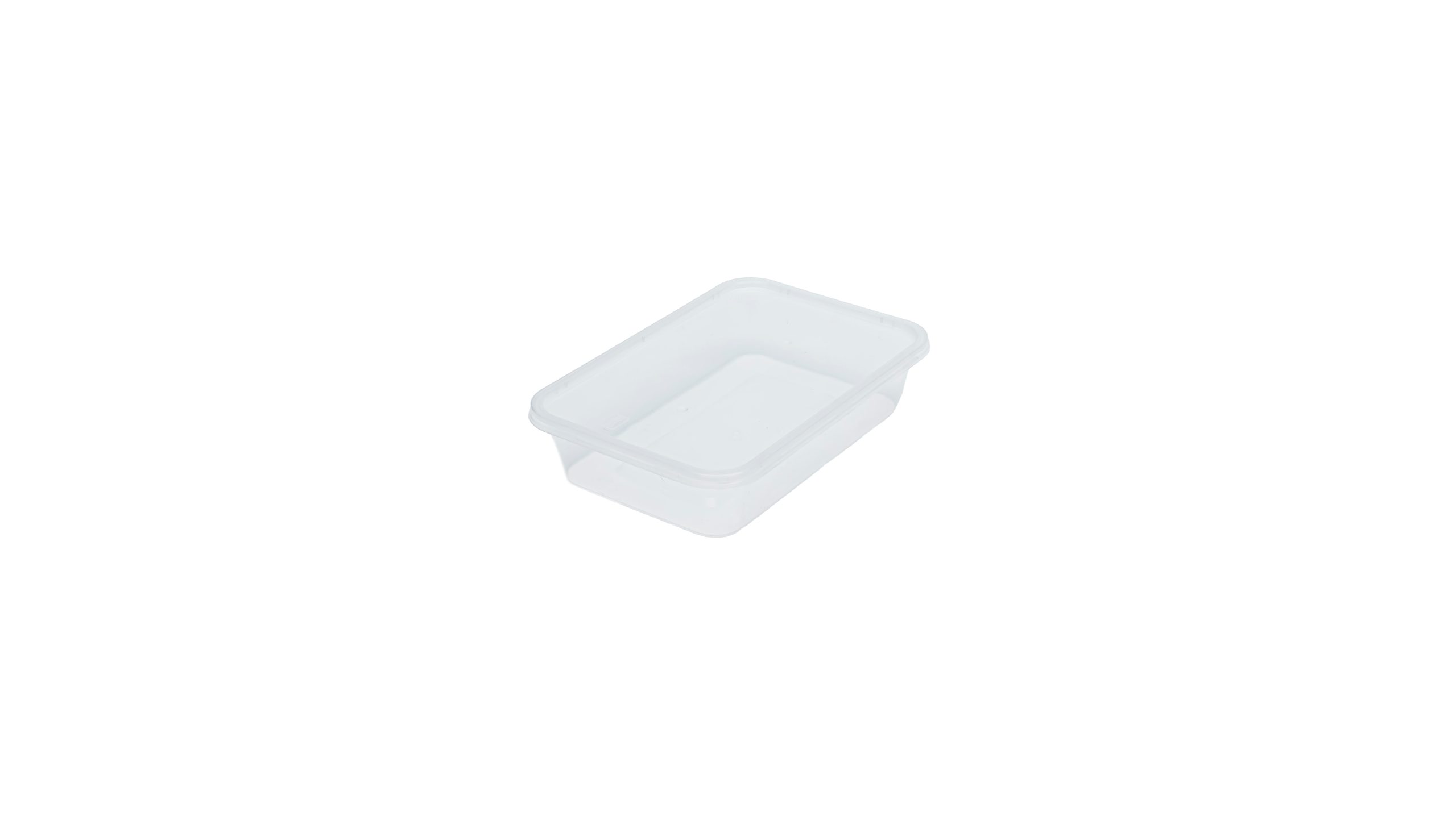 PP Clear Rectangular Container With Lid – UGS Packaging